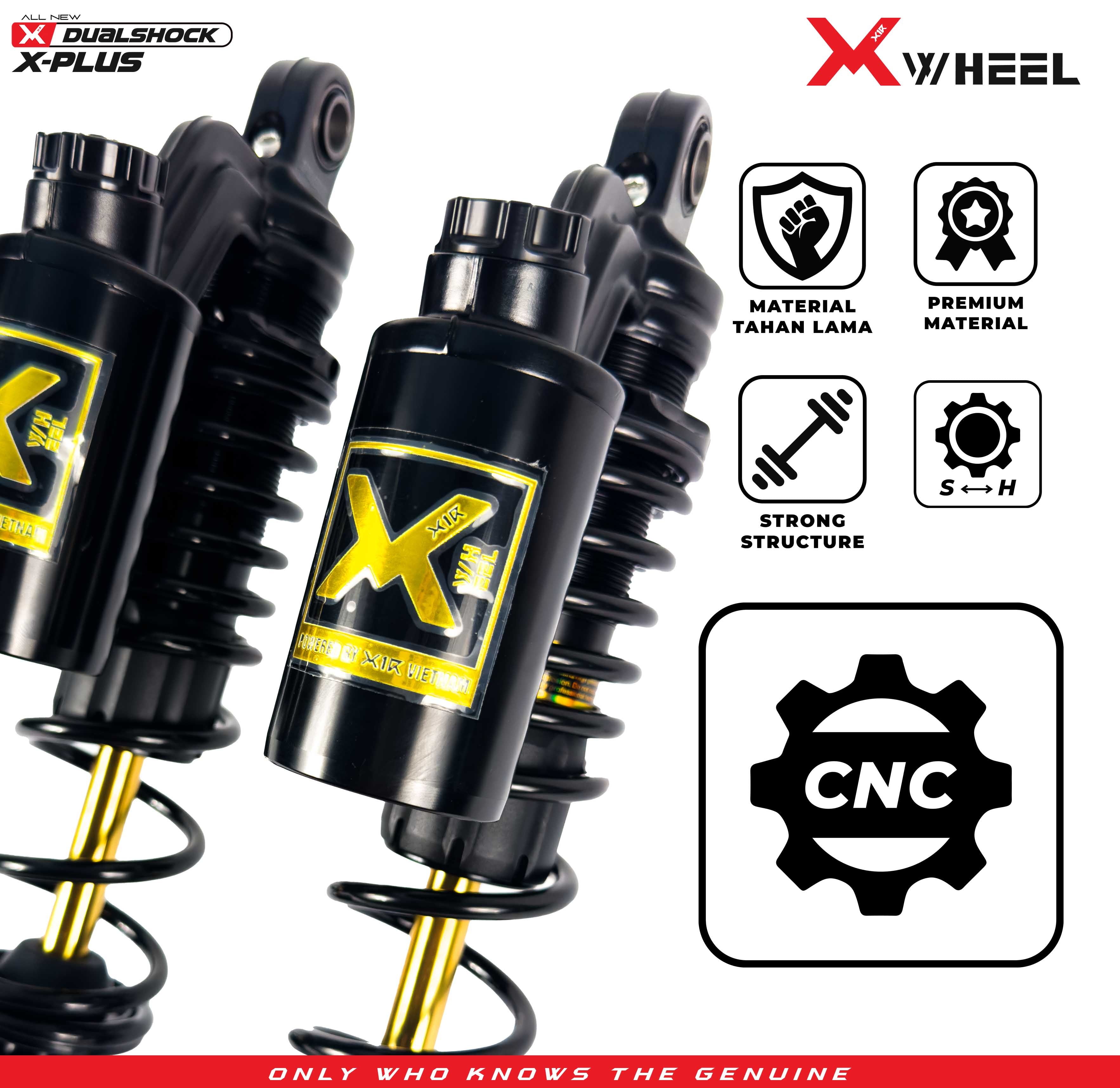X-WHEEL Shock Breaker Dual O-Series X-Plus PCX 335MM Black Gold
