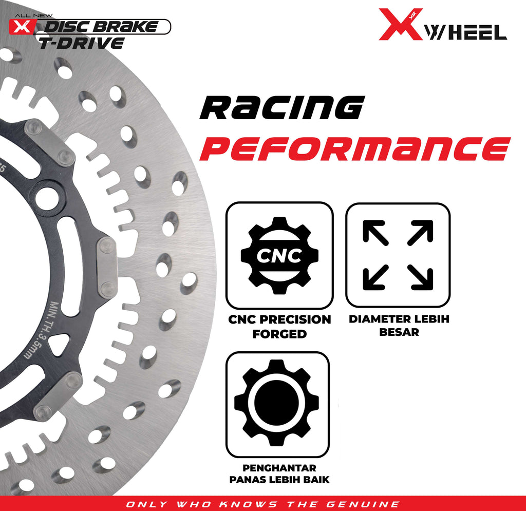 X-WHEEL T-Drive Brake Disc NMAX 155 267MM BlackGold