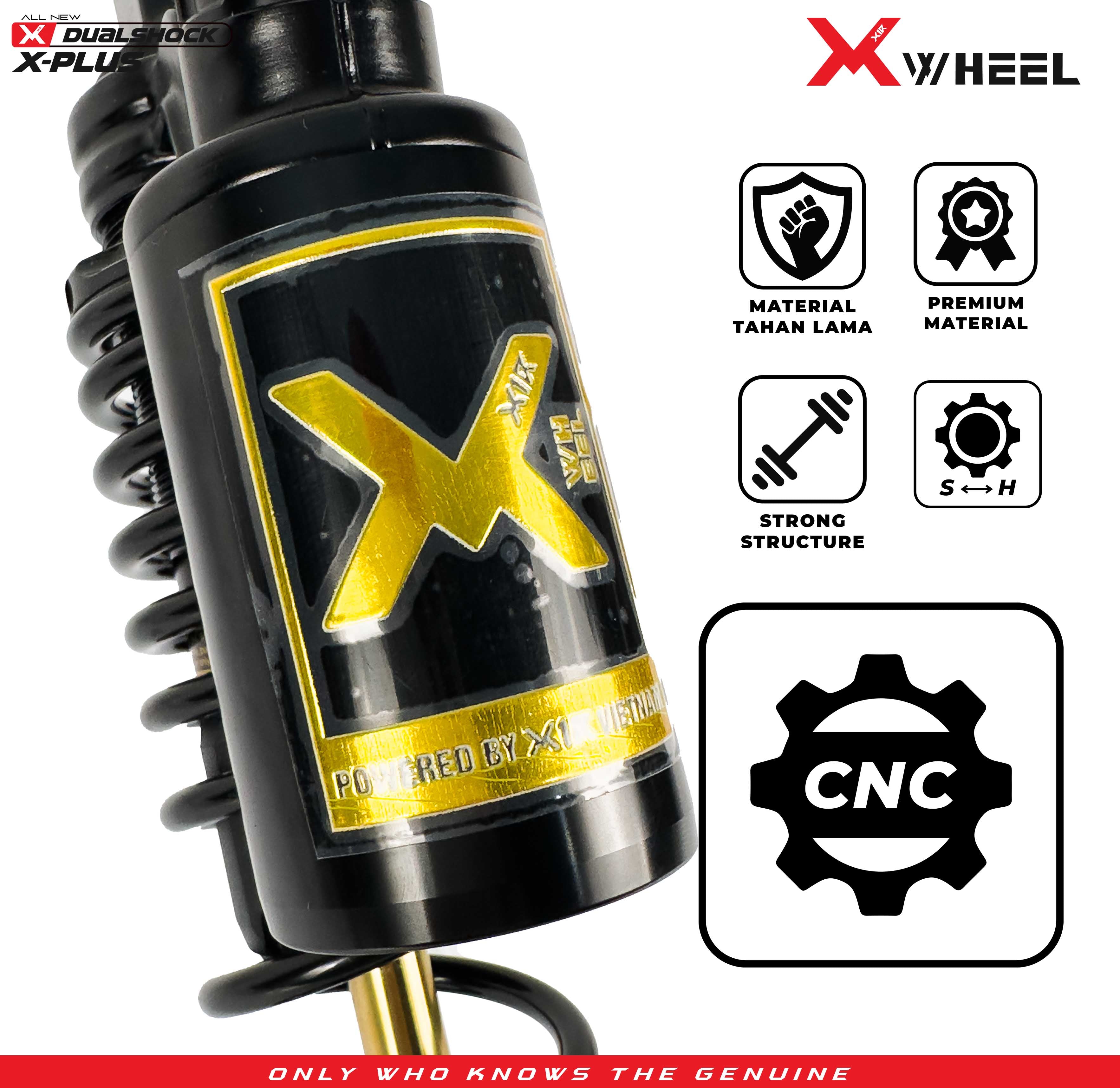 X-WHEEL Shock Breaker Dual O-Series X-Plus Supra 335MM Black Gold