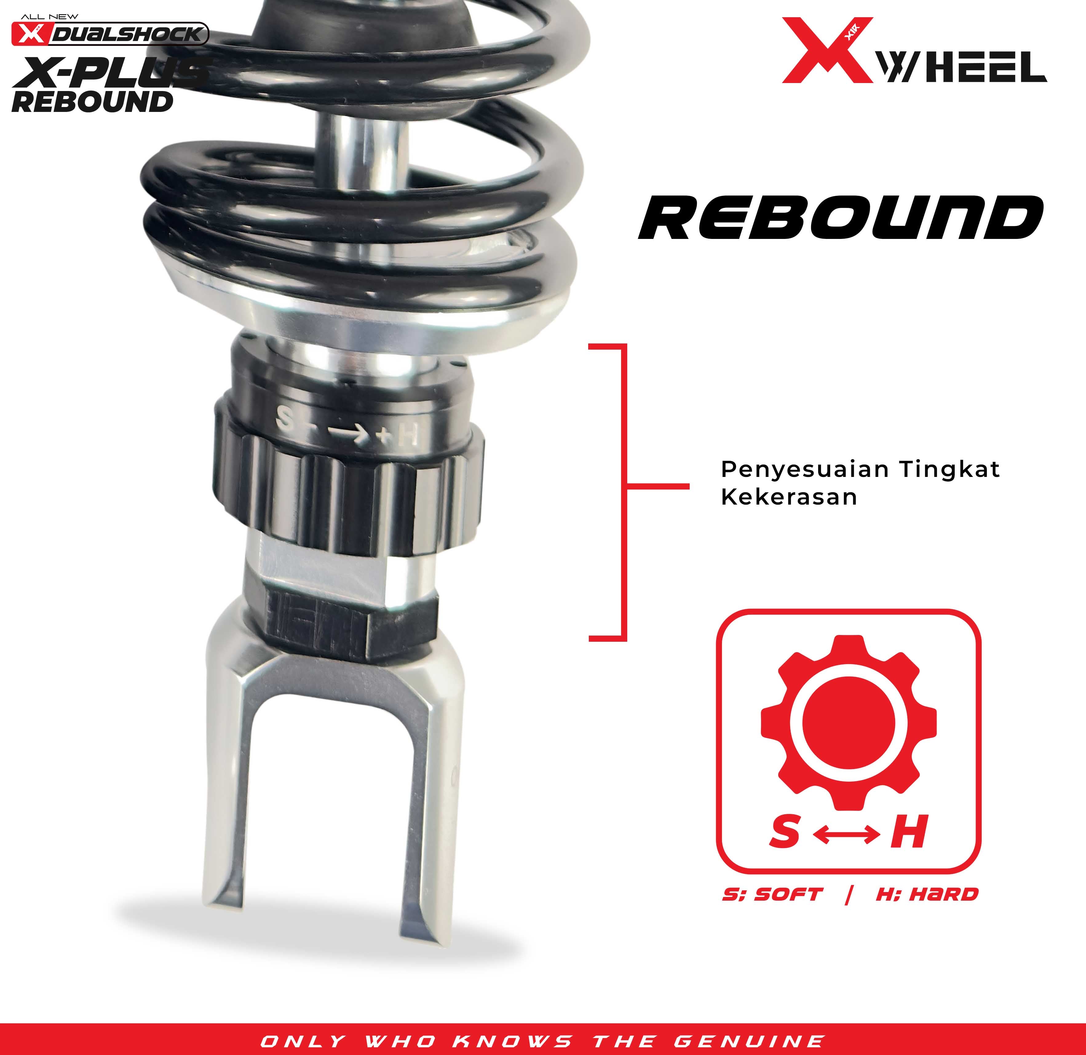 X-WHEEL Shock Breaker Dual D-Series X-Plus PCX 320MM Black/Black Gold