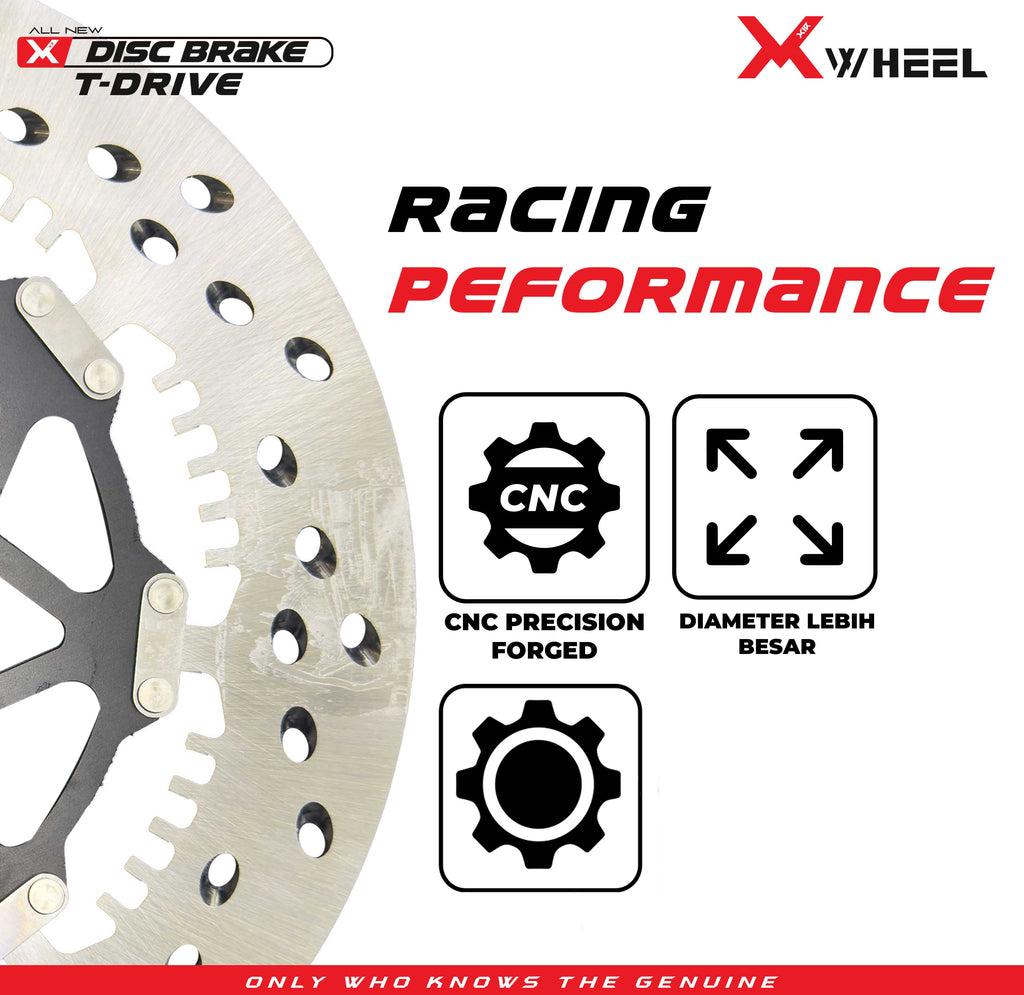 X-WHEEL T-Drive Brake Disc Left Vario 267MM Black