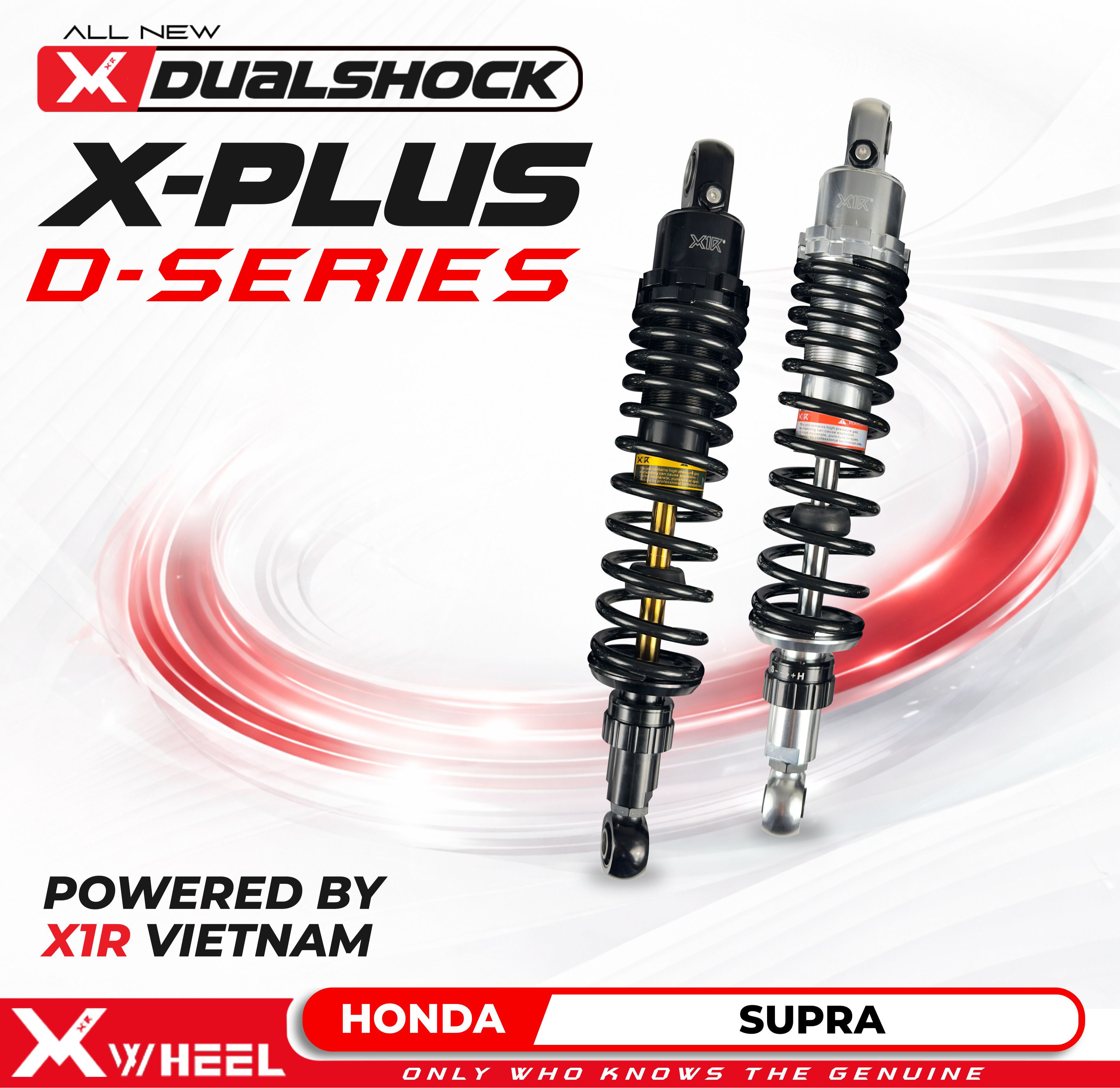 X-WHEEL Shock Breaker Dual D-Series X-Plus Supra 335MM Black/Black Gold