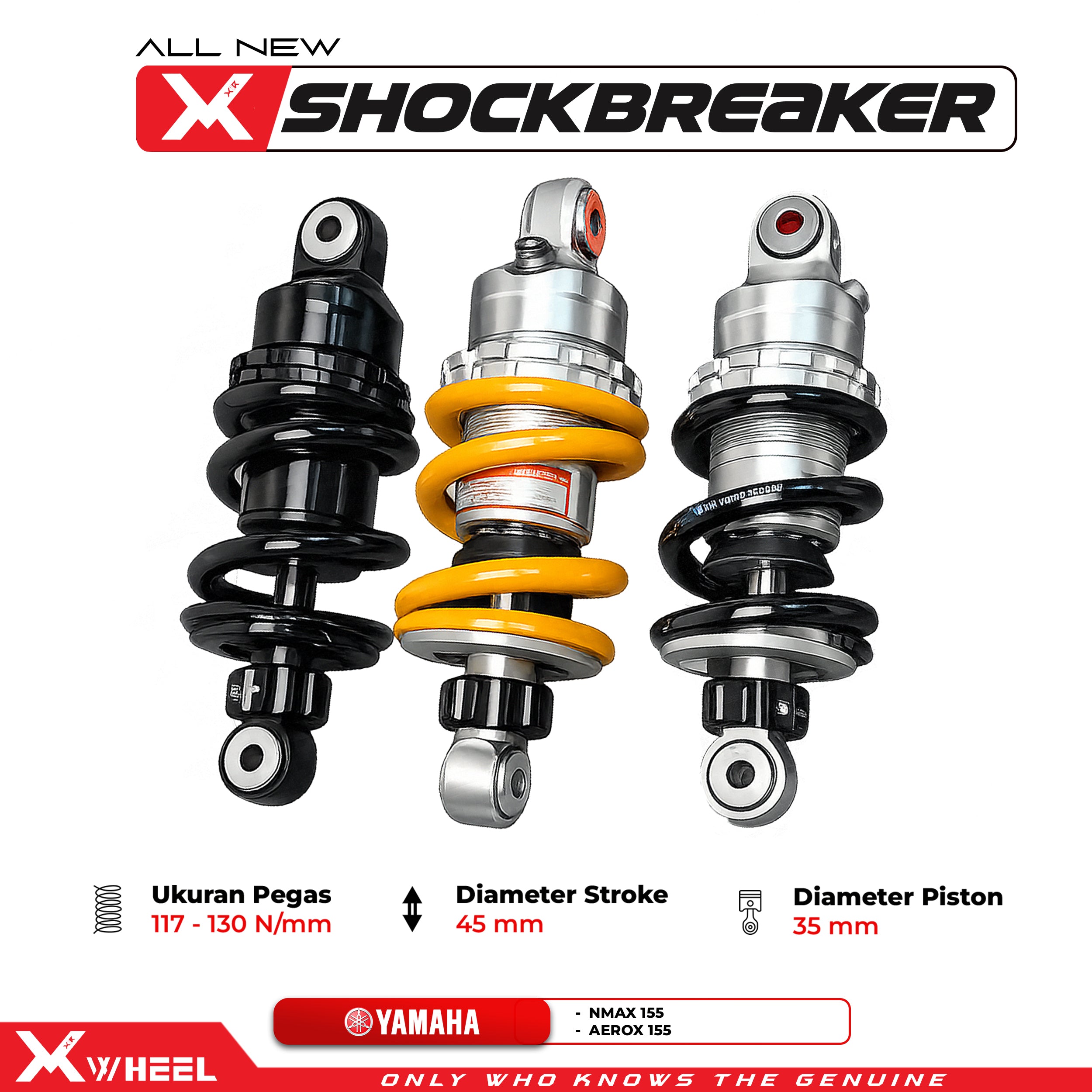 Monoshock Yamaha MX King-135 | Titanium Steel HD fully Adjustable