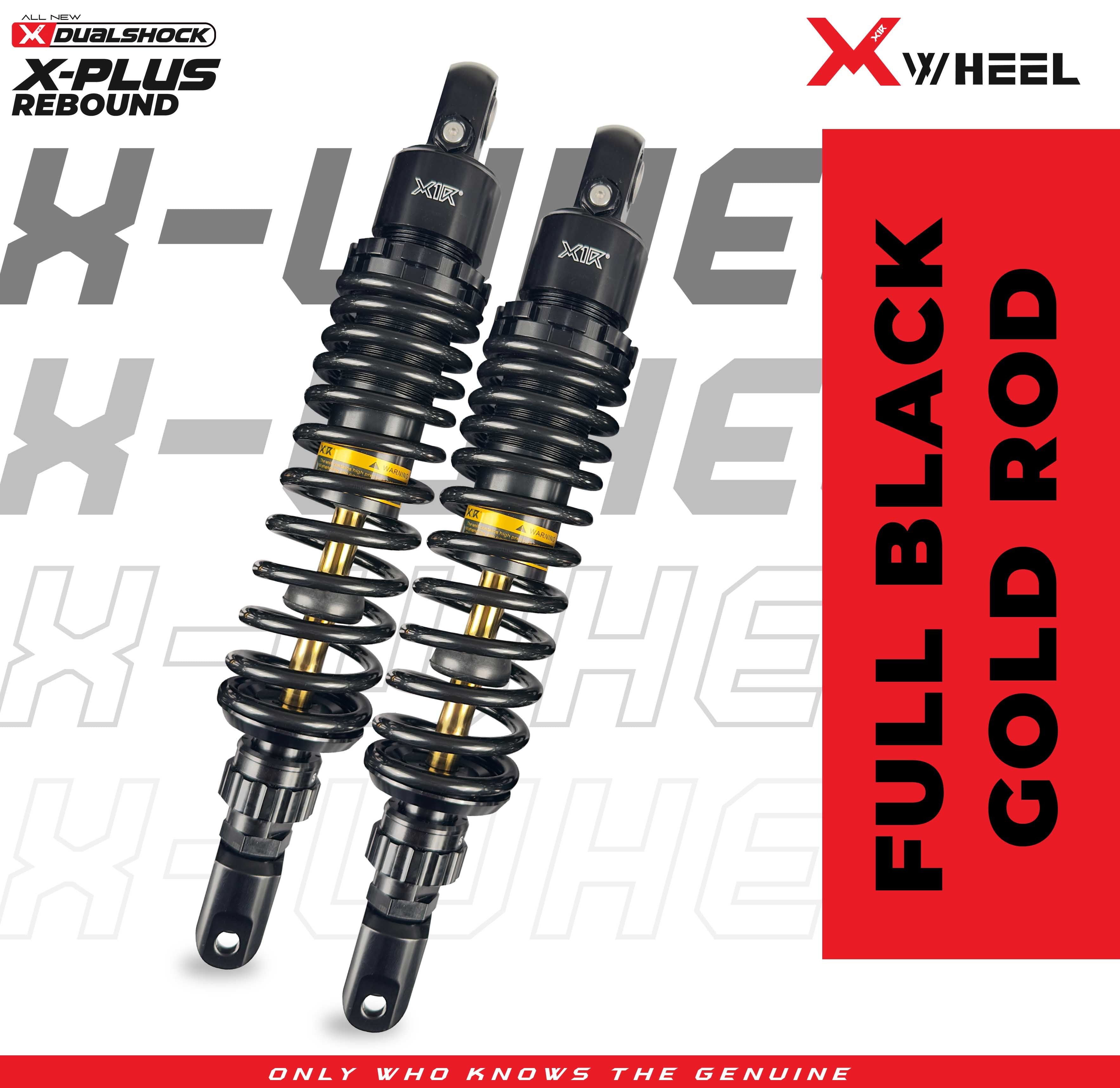 X-WHEEL Shock Breaker Dual D-Series X-Plus PCX 320MM Black/Black Gold