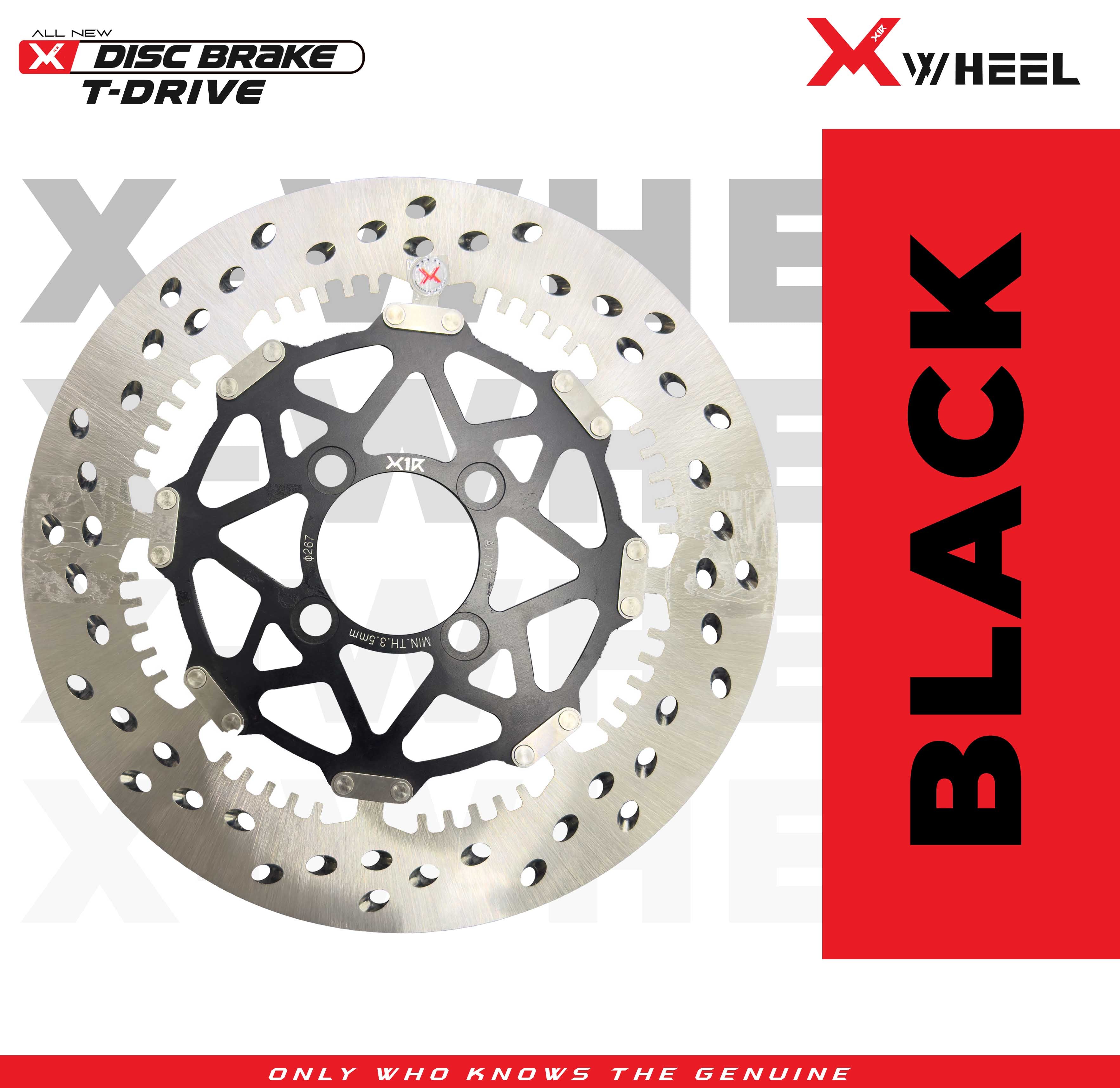 X-WHEEL T-Drive Brake Disc Left Vario 267MM Black