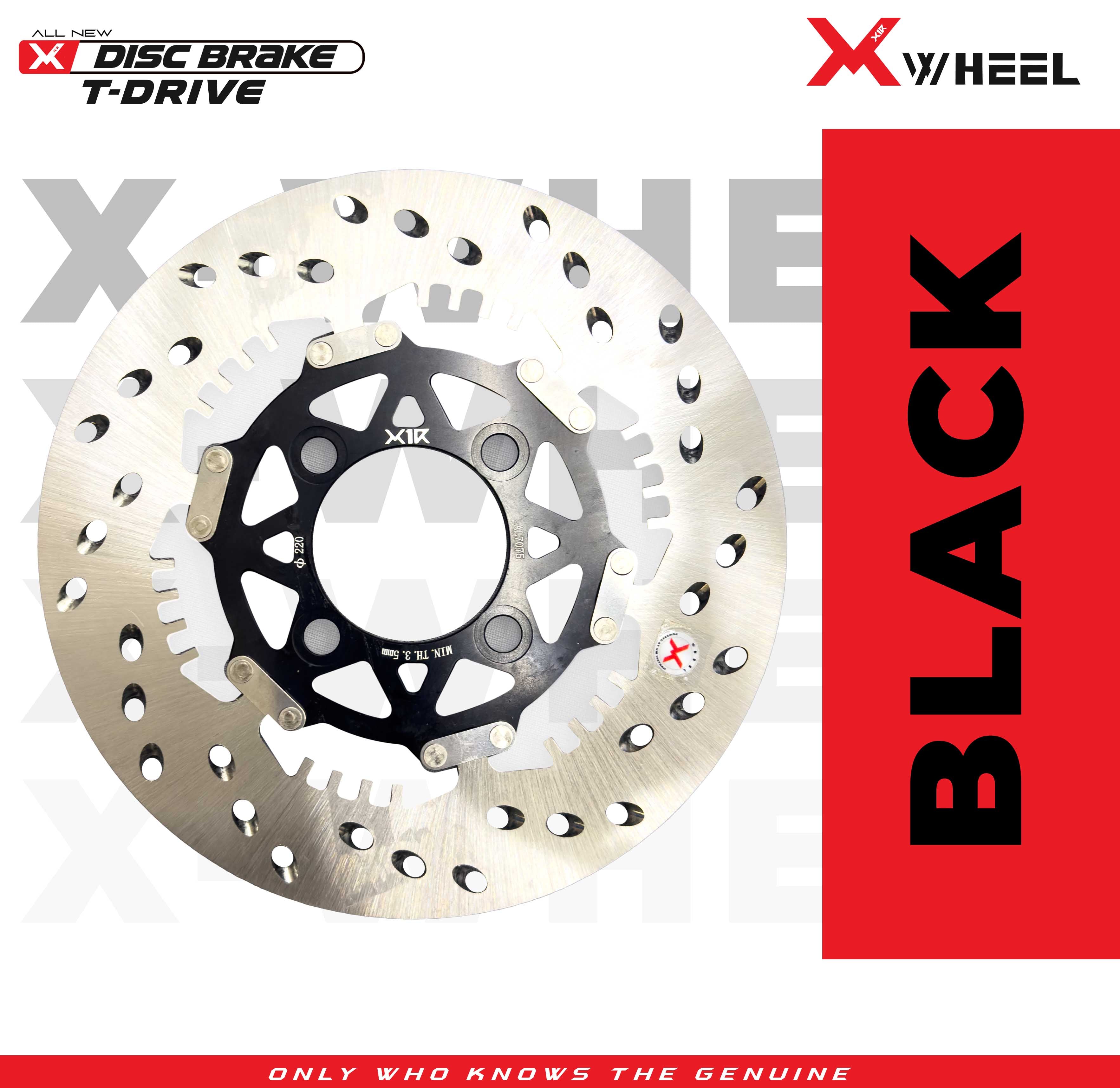 X-WHEEL T-Drive Brake Disc Right MXKING 135 220MM Black/Gold