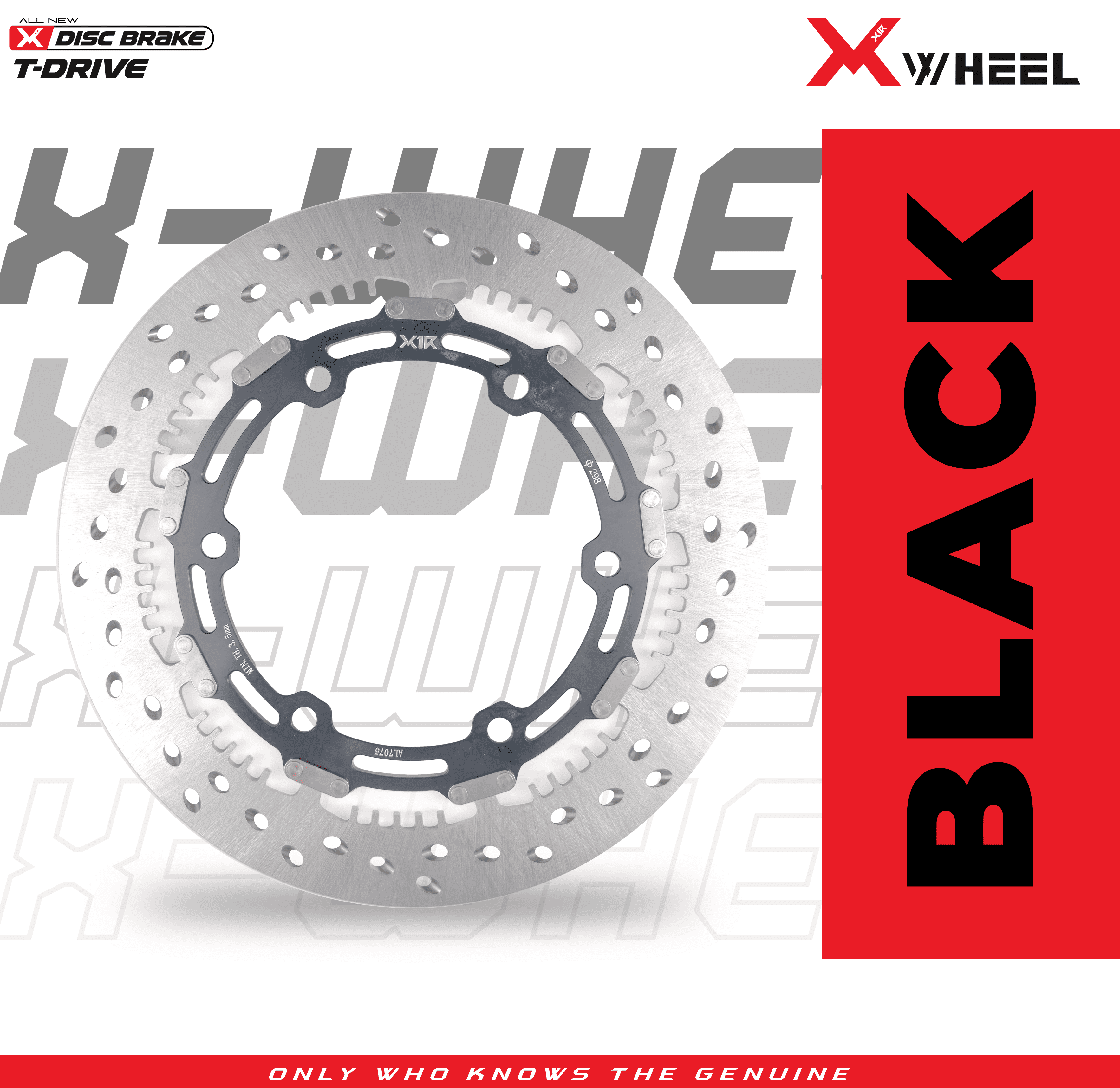 X-WHEEL T-Drive Brake Disc SUPRA RS150 298MM Black/Gold