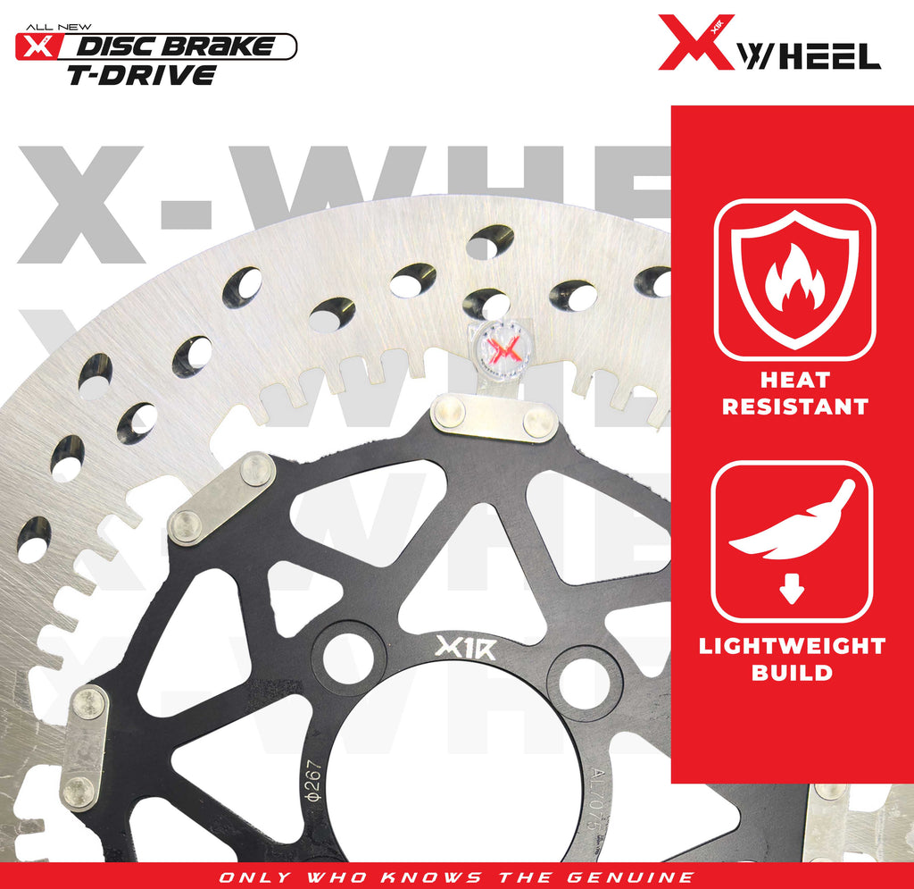 X-WHEEL T-Drive Brake Disc Left Vario 267MM Black