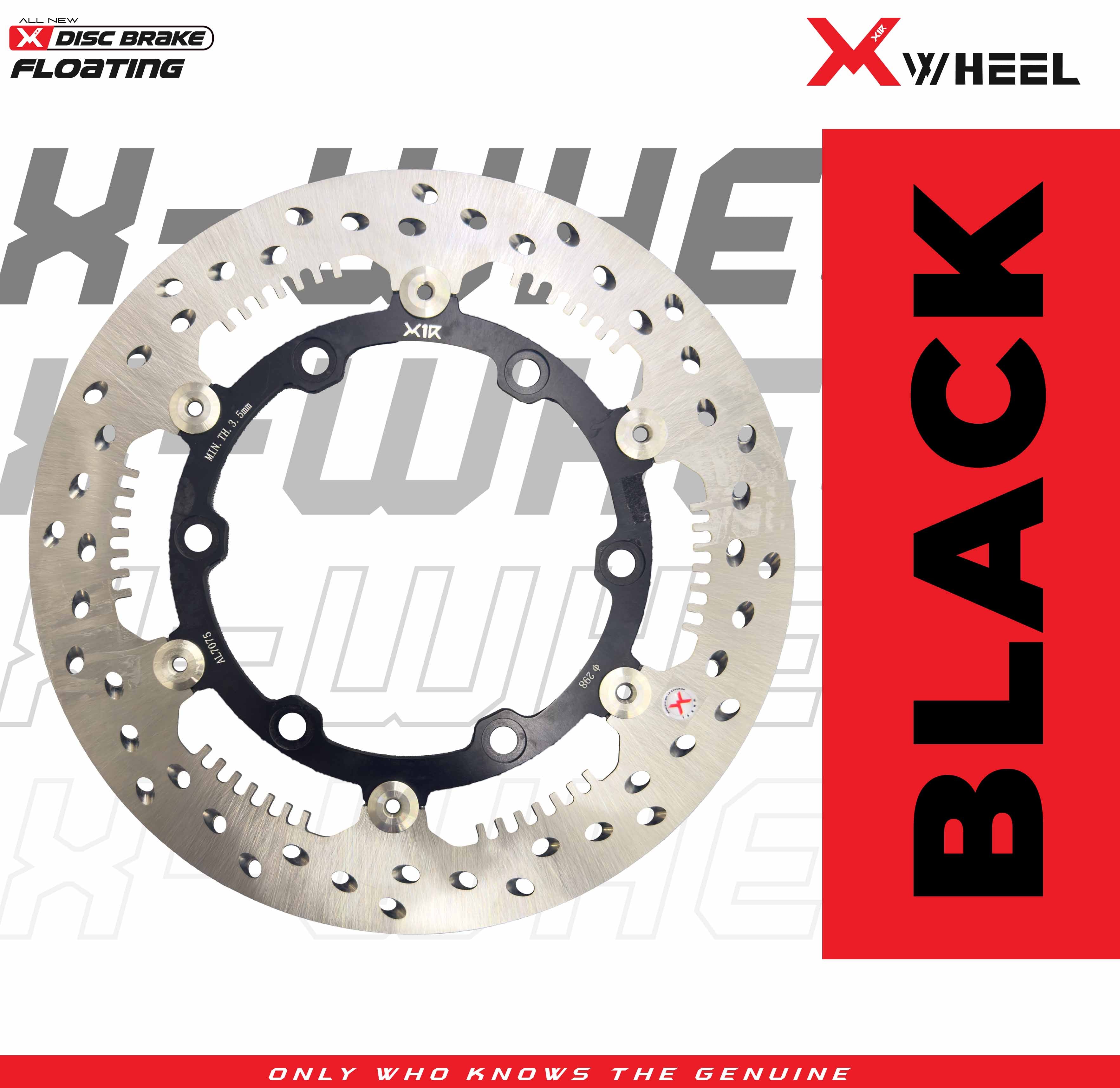 X-WHEEL Floating Brake Disc AL7075 SUPRA GTR150 298MM BlackGold