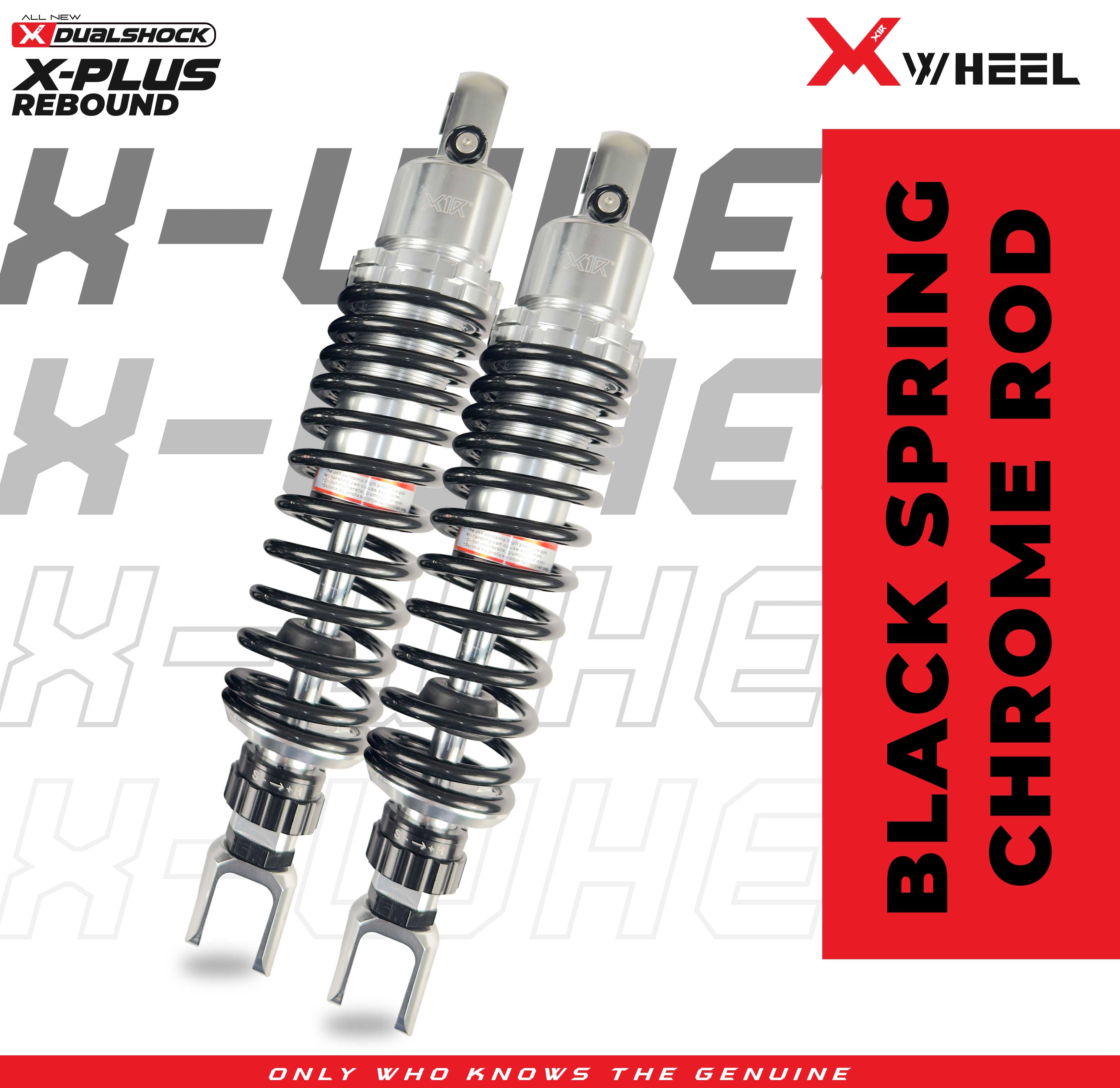 X-WHEEL Shock Breaker Dual D-Series X-Plus PCX 320MM Black/Black Gold